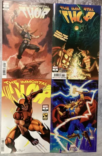 THE IMMORTAL THOR #6 SET OF 4 1:25 TEDESCO MASTERPIECES VARIANT MARVEL COMIC BA