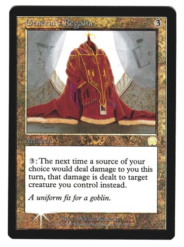 Magic The Gathering MTG - Mercadian Masques MMQ 1999 - #295 General's Regalia NM