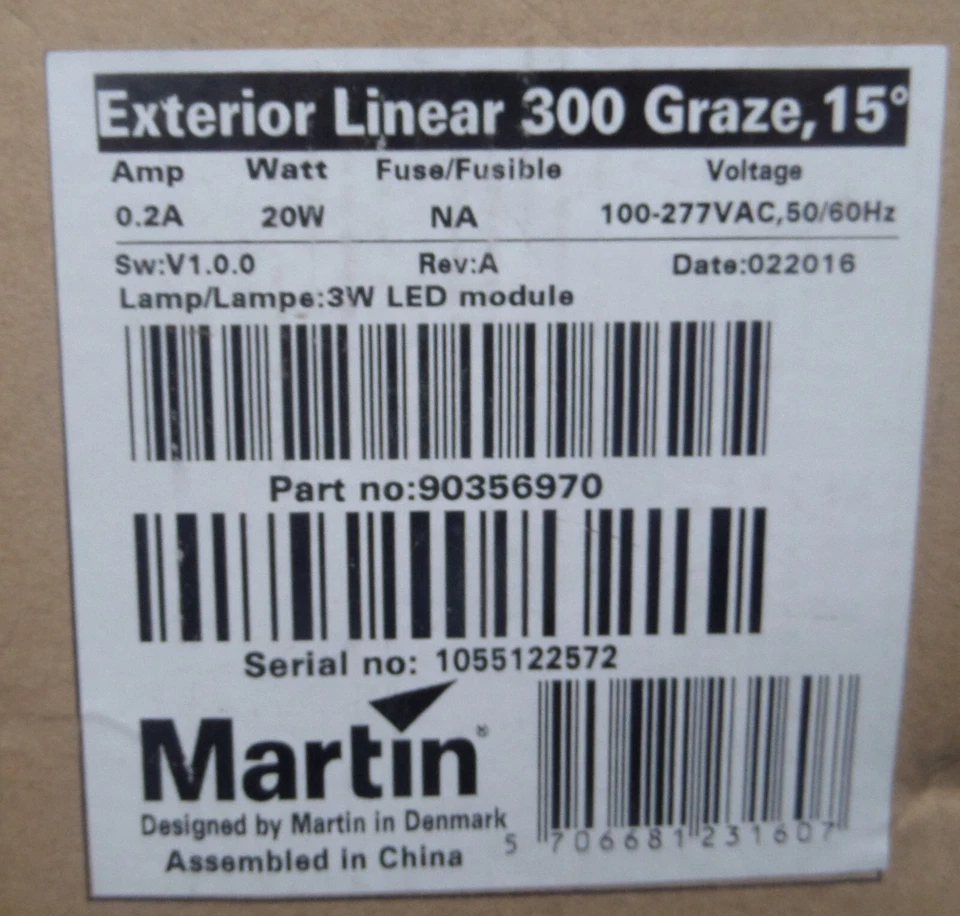Martin 90356970 Exterior Linear 300 Graze 15 (new boxed 12 LED lamp module) - Image 4 of 4