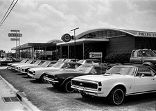 1967 Chevrolet Dealership (Camaros) POSTER 24 X 18 INCHES Vintage!