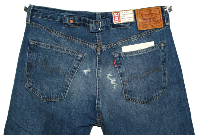 1937 Levi's LVC 501 XX Cut Selvedge Cinch Buckle Back Big E Denim Jeans ...