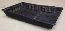Basket Rectangular 26in x 18in x 4in Black Plastic								