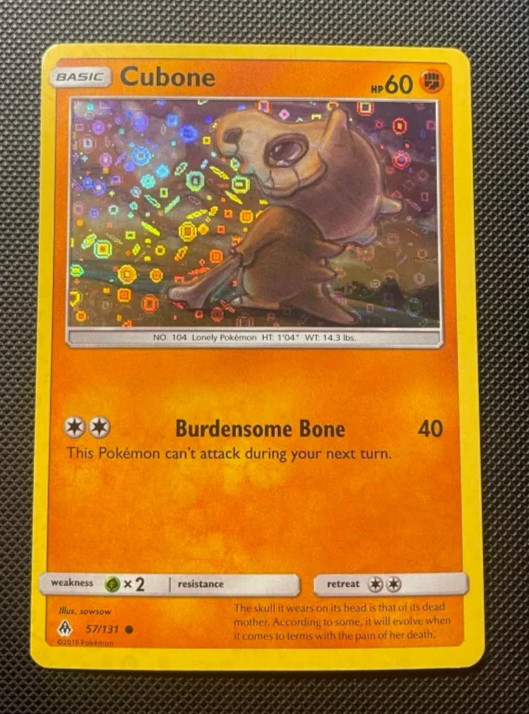 Cubone 57/131 General Mills Sequin Holo Promo Pokemon Card