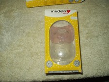 Medela baby senso pearls pacifier 2 ea inside clear  pink soft silicone 0-6 mth