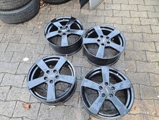 4X Renault Dacia Aluminiumfelgen 17 Zoll Schwarz AEZ KBA 49295