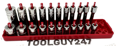 #ad #ad SNAP ON TOOLS USA 22Pc 1 4quot; Drive 6PT SAE Shallow amp; Deep Socket Set FREE RACK $399.95