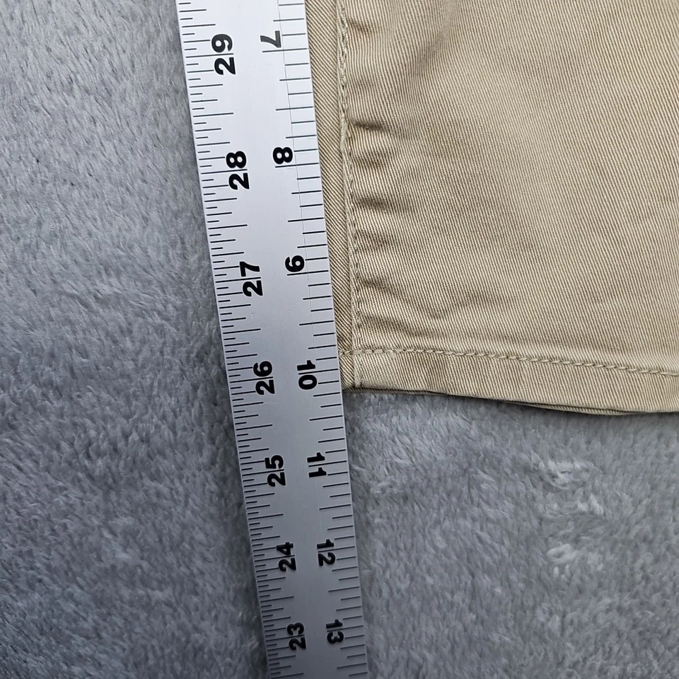 Bermuda feminina Coldwater Creek ajuste natural 14 cáqui bege frente plana - Imagem 4 de 4