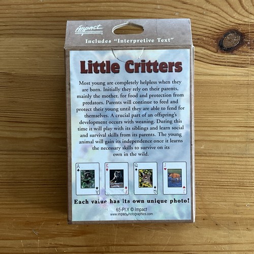 Little Critters Spielkarten Deck Impact Photographics Tierbabys Karten - Bild 2 von 6