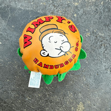 Vintage Wimpys Hamburger Co 1995 Popeye vinyl plush 6  old toys collector