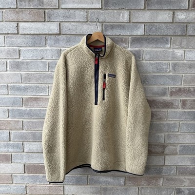 Patagonia Retro Pile 1/2 Zip Pullover El Cap Oatmeal Style 22810 2018 Men's XL