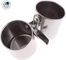 Comederos dobles de acero inoxidable para p jaros y loros, comederos y bebederos