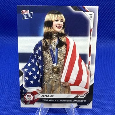 2026 Topps Now Winter Olympics - #16 Alysa Liu 1st Gold Medal IN HAND