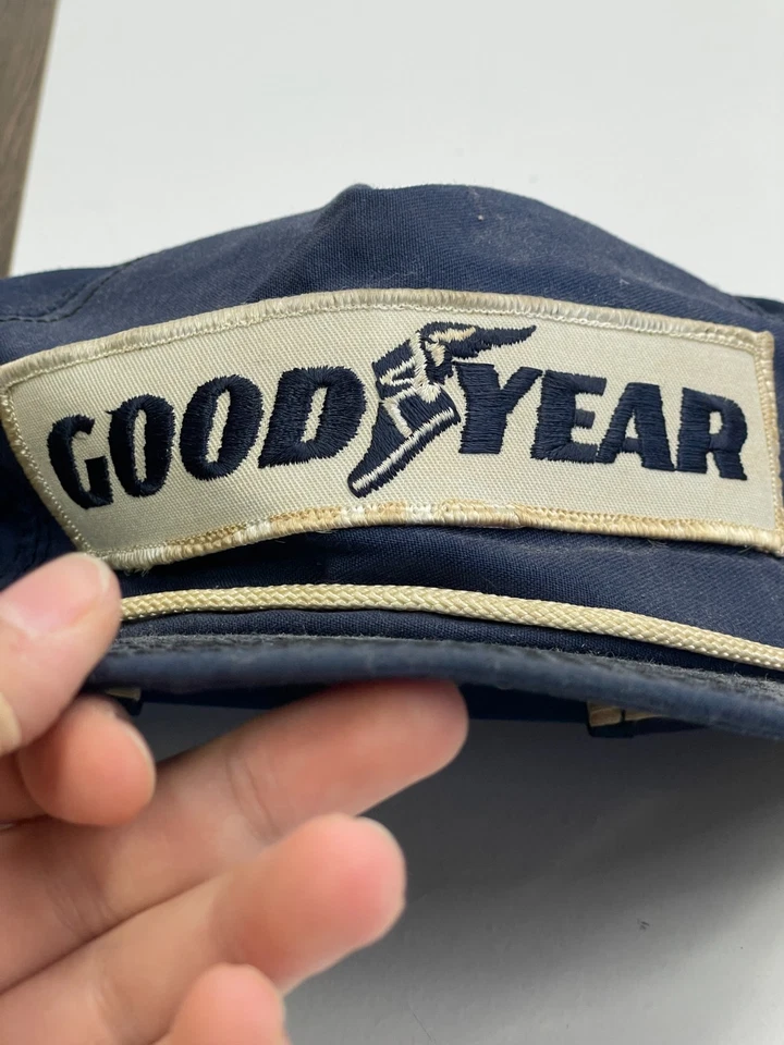复古 Good-Year Patch 蓝色棒球帽美国制造 K-Products Racing — 第 2/4 张图片