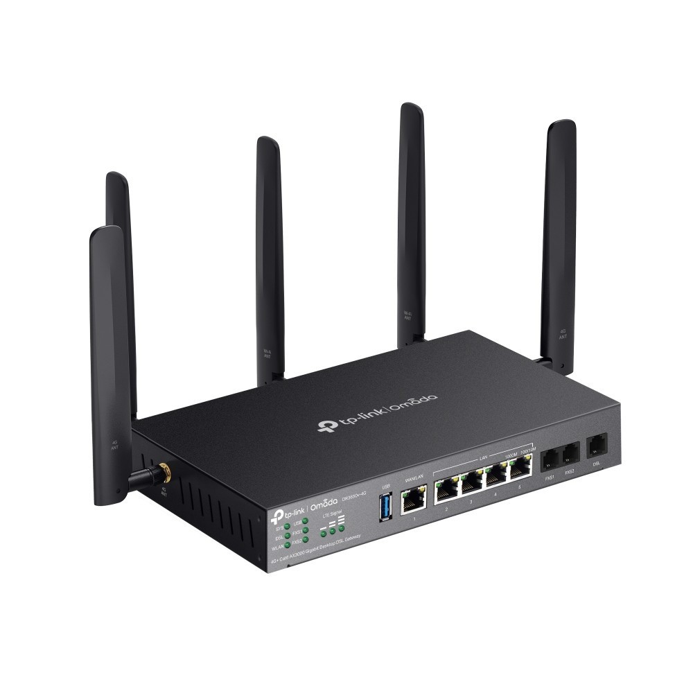 TP-Link Omada DR3650V-4G+ Cat6 Dual SIM Free AX3000 Wi-Fi 6 Gigabit DSL Gateway✅