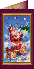 Embroidery Postcard Kit HAPPY NEW YEAR 4 Craft Gift Set