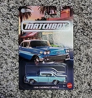 Matchbox 2026 Chevrolet 01/05 Blue 1958 Chevrolet Impala | eBay