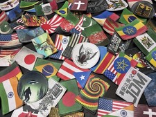 4 Random Graphic Vintage Style Big Variety of Iron On Patches Wholesale