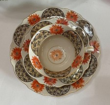 3 PCs Johann Seltmann Vohenstrauss Bavaria Trio Set Cup Saucer Plate Germany