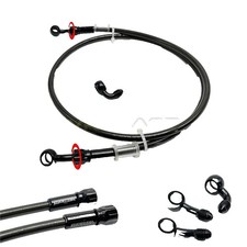Motorcycle Brake Hose Stainless Steel Braided Brake Line 360 Degree Rotatable Motorcycle Brake Hose Stainless Steel Braided Brake Line 360 Degree Rotatable
