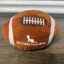 My First Football Plush Toy Brown White Touchdown Baby Kids Soft