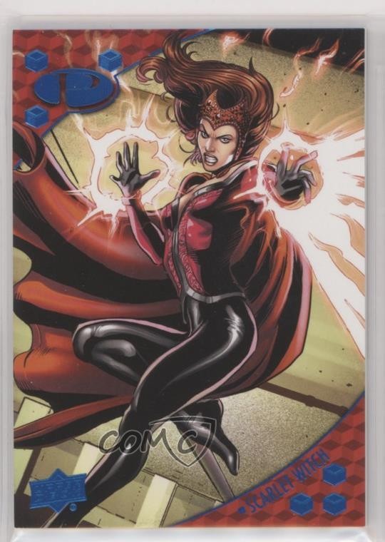 2017 Upper Deck Marvel Premier Blue Foil 44/50 Scarlet Witch #25 09q5