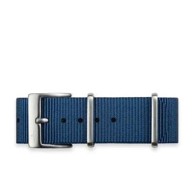 Davosa 20mm width  wrap around nylon watch strap Blue