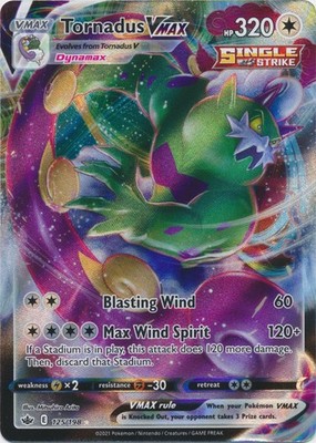 UR-01 Holo Tornadus VMAX 125/198 Ultra Rare SWSH06: Chilling Reign