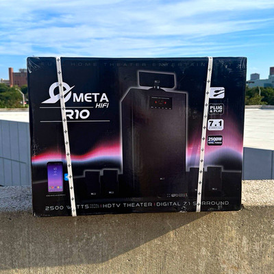 Meta HiFi R10 7.1Ch 2500W Digital Wired Surround Sound System Remote Black