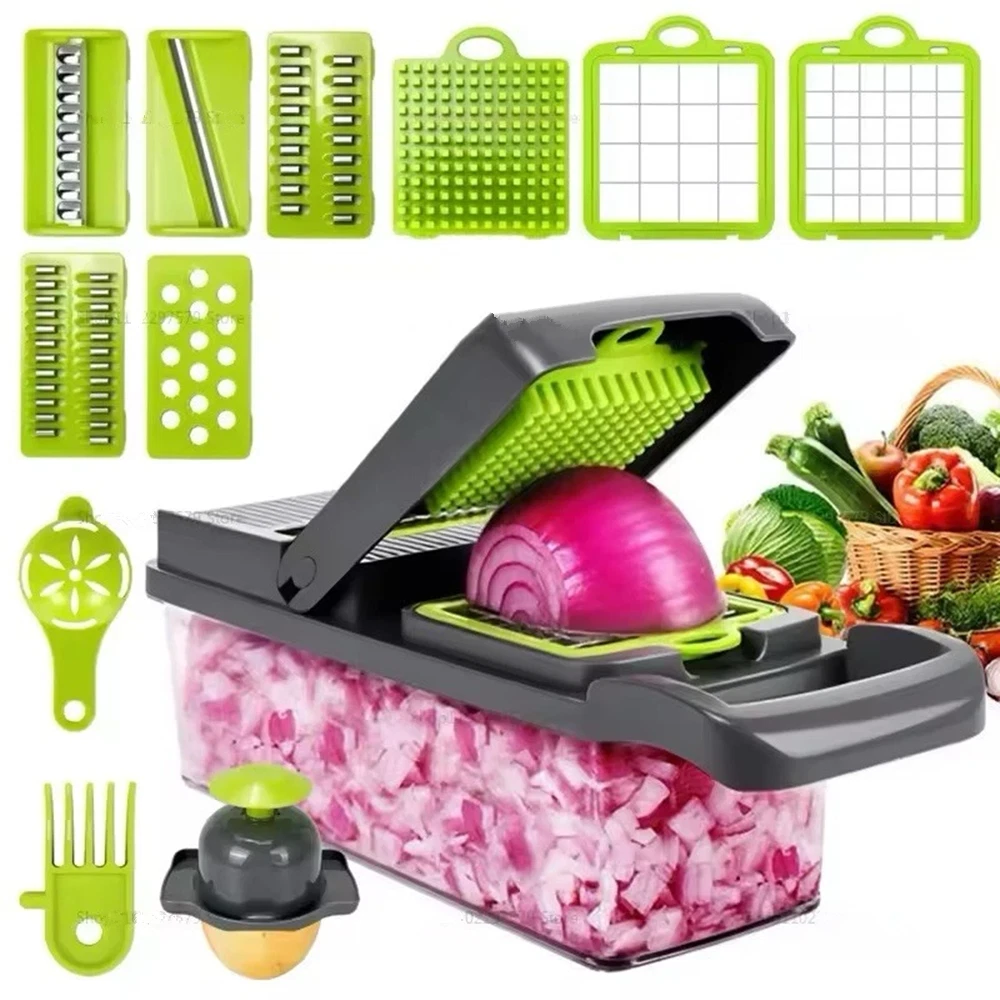 Vegetable Chopper Kitchen Vegetable Cutter Slicer Food Chopper Onion Peelers US