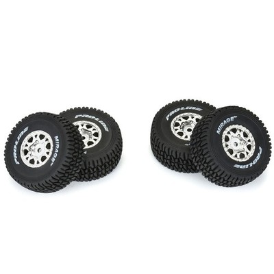 ARRMA PRO1025310 1/16 Mirage TT F/R Tire MTD 12mm Silver Impulse (4) Mojave Grom