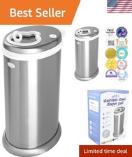 Steel Diaper Pail, Odor Locking, No Special Bag Required, , Registry Must-Hav...