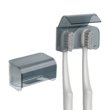 Toothbrush Holders Wall Mounted with Cover for Bathroom, Adhesive, Waterproof...