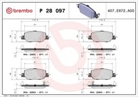 Brembo Bremsbelagsatz Scheibenbremse Prime P 28 097 FüR Honda Cr 5 Zr Awd RW2