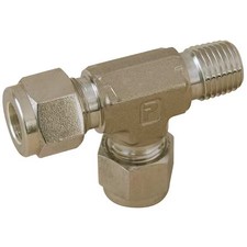 Parker 6Mrt4n-316 1/4" X 3/8" A-Lok X Mnpt Ss Male Run Tee