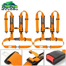 2pcs 4 Point 2 Racing Harness Seat Belt W Button Release Shoulder Pad Atv Utv 2pcs 4 Point 2 Racing Harness Seat Belt W Button Release Shoulder Pad Atv Utv