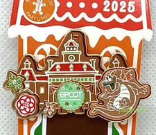 Disney LE Pin Figment Gingerbread Epcot World Showcase America Scented 2025