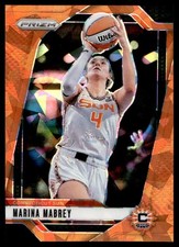2024 Panini Prizm WNBA #132 Marina Mabrey Ice Orange Prizms