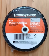 Powercare 6 in. x 1.5 in. Universal Plastic Wheel for Lawn Mowers Factory sealed