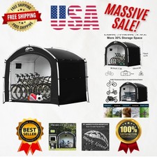 Spacious Outdoor Bike Storage Tent - Portable Shelter for Motorcycles Tools