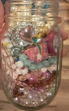 Kids Childs Girls Mystery Fun Cute Jewelry Jar Necklaces Bracelets Earrings Etc