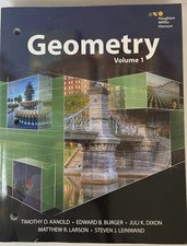Geometry Vol. 1 Houghton Mifflin Harcourt book pre owned Great Condition