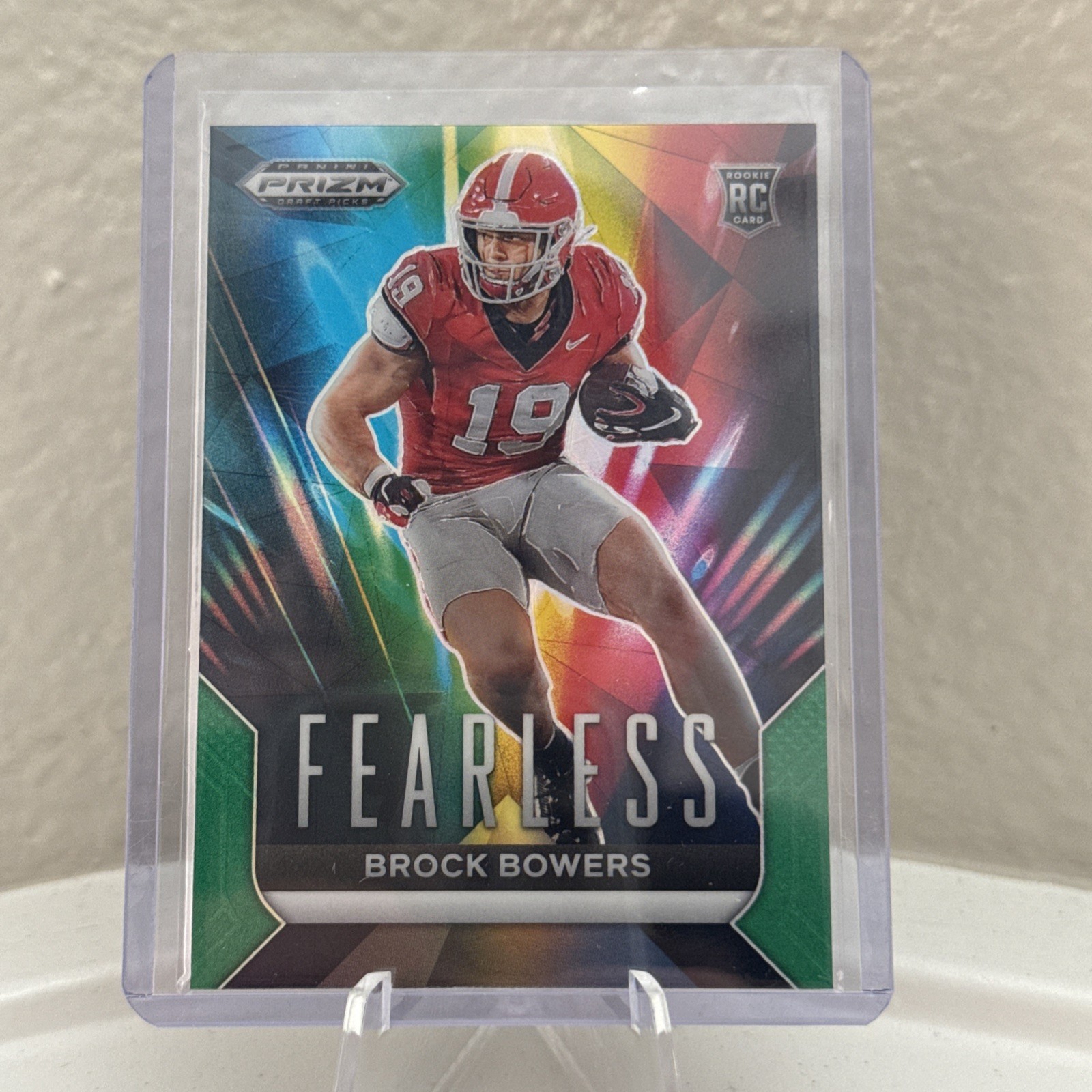 2024 Panini Prizm Draft Picks - Fearless Brock Bowers #F-BB Green Prizm (RC)