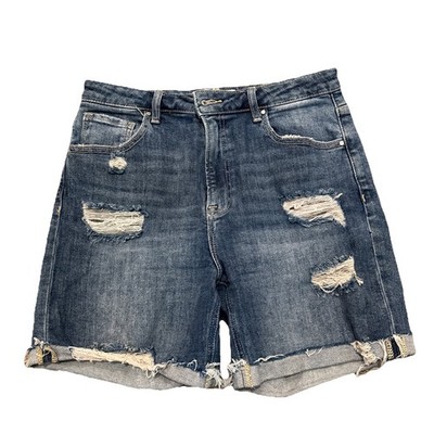 Risen izzy distressed cuffed Raw Hem denim Jean shorts large