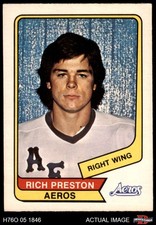1976 O-Pee-Chee WHA #115 Rich Preston Aeros 6 - EX/MT