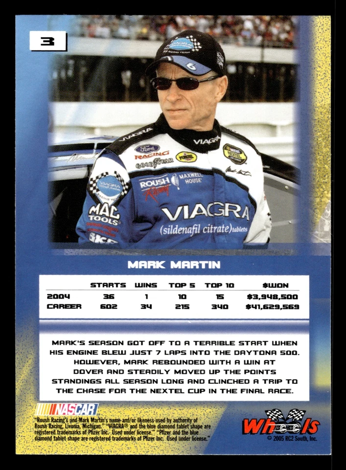 Mark Martin 2005 Wheels High Gear #3 Roush Racing - Image 2 of 2