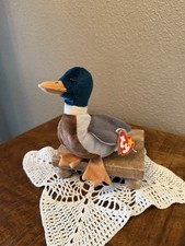 Vtg 1998 Ty Jake the Mallard Duck Plush Beanie