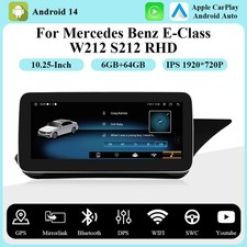 Android 14 Car Stereo For Mercedes-Benz E-Class W212 NTG 4.0 Carplay 6+64GB GPS