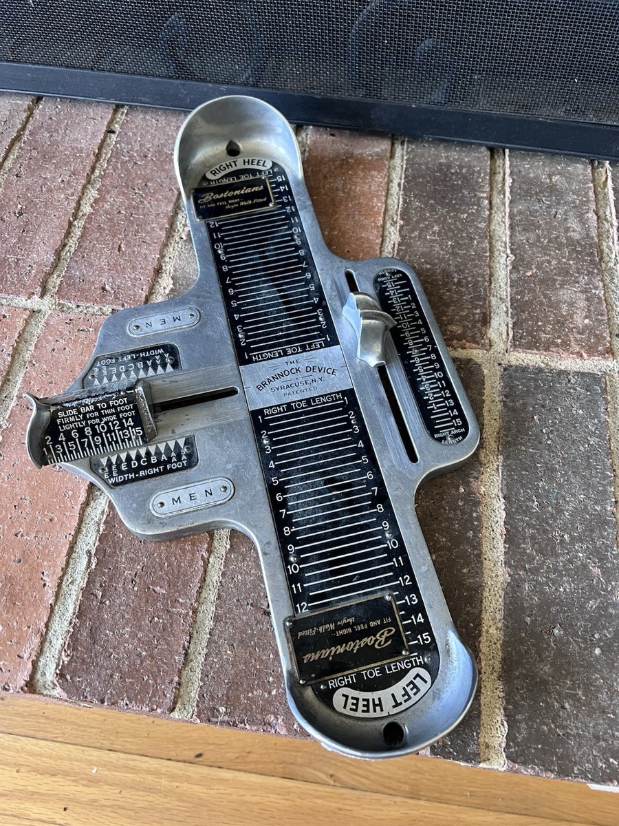Vintage 1950s The Brannock Device Shoe Size Foot Measurement tool