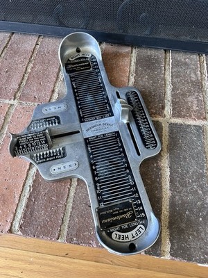 Vintage 1950s The Brannock Device Shoe Size Foot Measurement tool