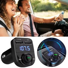 Bluetooth 5.0 Car FM Transmitter PD Fast Charger Dual USB Hands-Free MP3